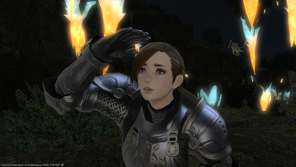 Amelia see's the floating islands of outer la noscea